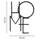 Ver imagem 2 de Escultura Decorativa de Parede Home em Mdf 6mm Preto