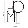 Escultura Decorativa de Parede Home em Mdf 6mm Preto - 2