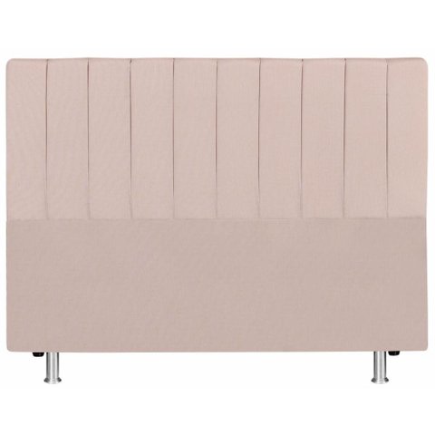 Cabeceira para Cama Casal 138x110 Linho Bege Keiko Colchões