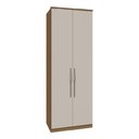 Ver imagem 1 de Guarda Roupa Modulado 02 Portas com Colmeia 234cm Setiba - Jequitibá/offwhite