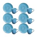 Ver imagem 1 de Conjunto 06 Xícara de Café Bio Breeze 120 Ml Azul Stoneware Porto Brasil