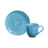 Conjunto 06 Xícara de Café Bio Breeze 120 Ml Azul Stoneware Porto Brasil - 2