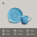 Ver imagem 4 de Conjunto 06 Xícara de Café Bio Breeze 120 Ml Azul Stoneware Porto Brasil