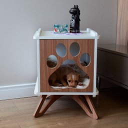 Mesa Cabeceira Pet Cachorro Mdf Pata com Pés - 5