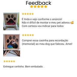 Mesa Cabeceira Pet Cachorro Mdf Pata com Pés - 6