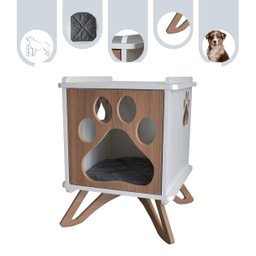 Mesa Cabeceira Pet Cachorro Mdf Pata com Pés - 1