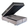 Cama Baú King 193x203 Suede Bege com Dual Firm Espuma Ecoflex - 8