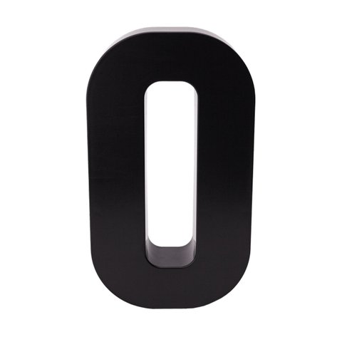 Números e Letras Residenciais / Comerciais Preto 3D 19cm:0