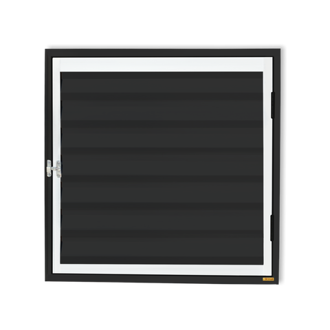 Portinha para Abrigo D'Agua/Gas 80 x 80 Plus 1F c/Ventil.Mix Preto Brimak
