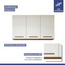 Ver imagem 7 de Lavanderia Modulada Brasília Armário Aéreo e Balcão Kaiki Móveis