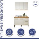 Ver imagem 5 de Lavanderia Modulada Brasília Armário Aéreo e Balcão Kaiki Móveis