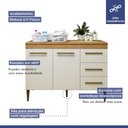 Ver imagem 6 de Lavanderia Modulada Brasília Armário Aéreo e Balcão Kaiki Móveis