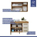Ver mais imagens de Lavanderia Modulada Brasília Armário Aéreo e Balcão Kaiki Móveis