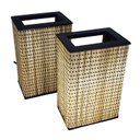 Ver imagem 1 de Kit 2 Luminária Arandela Parede Rustica Dois fachos e Frisos