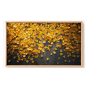 Ver imagem 2 de Quadro Decorativo N°146 160x90cm - Panorâmico Botânico - Folhas de Outono - Madeira Clara - Rollflex