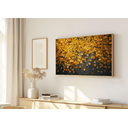Ver imagem 1 de Quadro Decorativo N°146 160x90cm - Panorâmico Botânico - Folhas de Outono - Madeira Clara - Rollflex