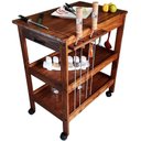 Ver imagem 7 de Kit 2 Carrinhos de Churrasco Mesa Churrasqueira Imbuia