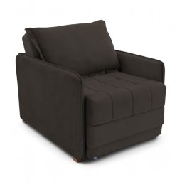 Poltrona Cama Reclinável Retrátil Viena Veludo Marrom - Loja Sheep - 8