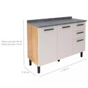 Ver imagem 3 de Cozinha Completa Modulada New Jazz 21 Portas 4 Gavetas MDF Itatiaia