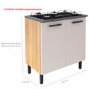 Ver imagem 2 de Cozinha Completa Modulada New Jazz 21 Portas 4 Gavetas MDF Itatiaia