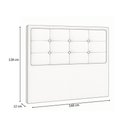 Ver imagem 4 de Cabeceira Cama Box Casal 140 Cm Viena Linho Bege - Nexta Casa