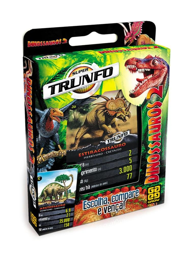 Jogo Super Trunfo Dinossauros 2 - Grow - 3