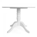 Ver imagem 2 de Mesa Redonda Madeira Maciça Pé Central Torneado 4 Lugares Gardênia Yescasa Branco
