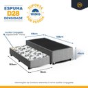 Ver imagem 6 de Cama Box com Auxiliar de Espuma Bicama Unique Solteiro 88cm