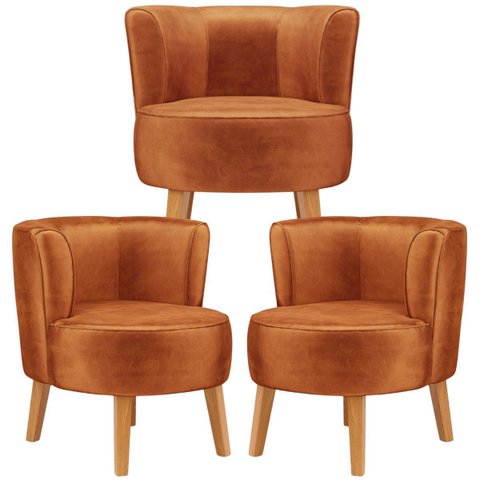 Conjunto 3 Cadeiras Estofada para Sala de Espera Comercial Elegante Reforçado Pés de Madeira
