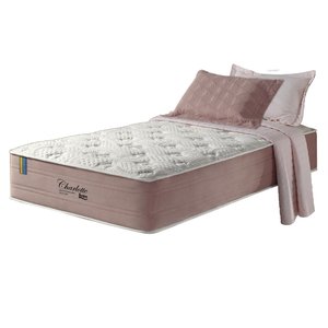 Colchão Solteirão Anjos Solteiro King Twin Mola Ensacada Visco Gel Charlotte 96x203x36