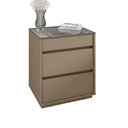 Ver imagem 7 de Kit 2 Mesas de Cabeceira Belize 3 Gavetas MDP Fendi Casa D Móveis