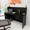 Balcão Atendimento Recepção Consultório 1400x600 Netmobil - Preto - 2
