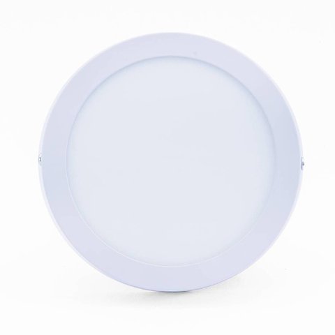 Plafon Led Sobrepor 18w Redondo 6500k Branco Frio Bivolt - Unidade