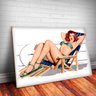 Placa Decorativa  Mulher Tomando Sol-30X45CM - 1