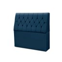 Ver imagem 2 de Cabeceira Baú de Cama Box Madeira Estofada Casal Madri:azul