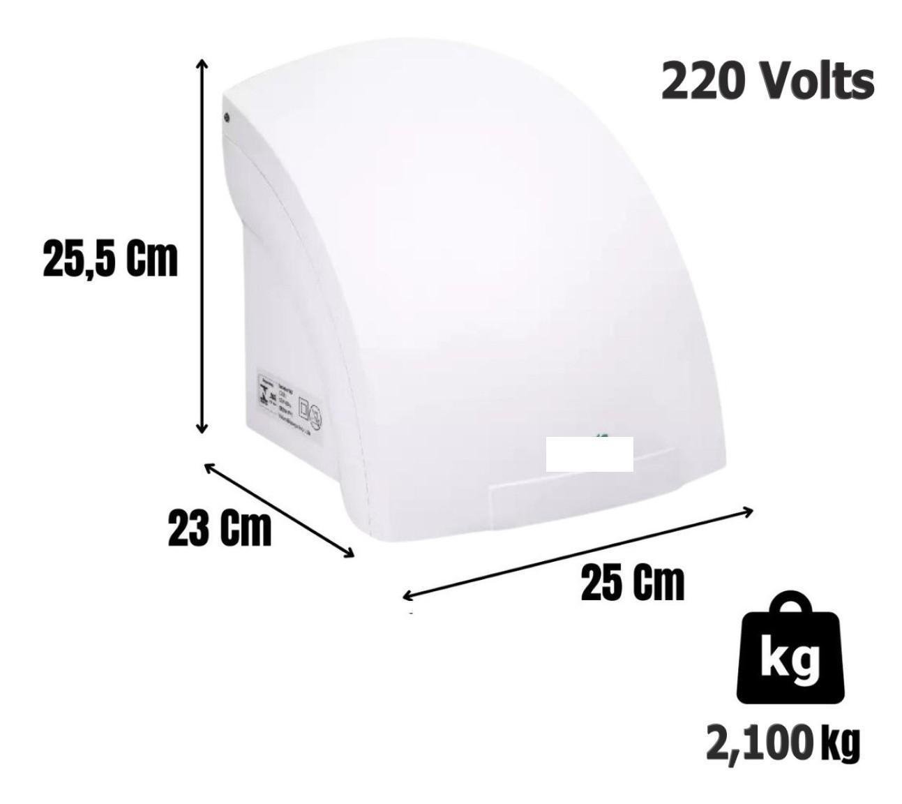 Aparelho para Secar Mãos Automático com Sensor 220v - 6