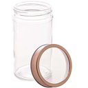 Ver imagem 5 de Kit 4 Potes de Vidro Lyor 500ml com Tampa de Acrílico Rosé Gastro Mantimentos