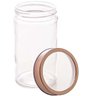 Kit 4 Potes de Vidro Lyor 500ml com Tampa de Acrílico Rosé Gastro Mantimentos - 5