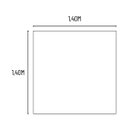 Ver imagem 4 de Toalha de Mesa Jantar 4 Lugares Jacquard 1,40x1,40m Marfim