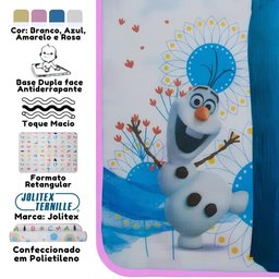 Tapete Infantil Dupla Face Recreio Irmã Frozen Colchonete Tatame Disney Branco/Cd - 4