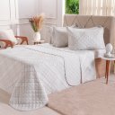 Ver imagem 2 de Kit Colcha Casal 200 Fios Estampada 220x240cm Tartan
