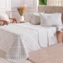 Ver imagem 1 de Kit Colcha Casal 200 Fios Estampada 220x240cm Tartan