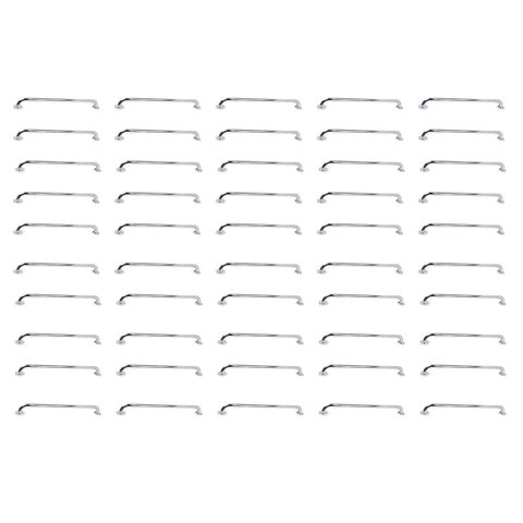 Barra de Apoio Inox 70cm Segurança Kit 50 Unidades Idoso Cadeirante Deficiente Banheiro Box Corredor