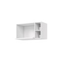 Ver imagem 3 de Armário Aéreo para Microondas 3 Nichos 80cm Clássico Americana Branco/HP