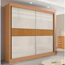 Ver imagem 1 de Guarda Roupa Cancun 2 Portas 100%MDF Ripado - Ddoro Móveis