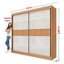 Ver imagem 2 de Guarda Roupa Cancun 2 Portas 100%MDF Ripado - Ddoro Móveis