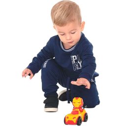 Conjunto de Pista e Veículo - Baby Heróis - Pista 8 Trilhos - Mercotoys - 5