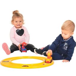Conjunto de Pista e Veículo - Baby Heróis - Pista 8 Trilhos - Mercotoys - 3