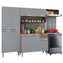 Ver imagem 3 de Armário de Cozinha Compacta Rustic/Cinza Emilly Top Madesa