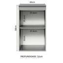 Ver imagem 4 de Balcão de Cozinha 40cm 1 Porta Suspenso Nice Madesa